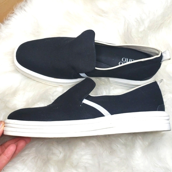 Franco Sarto Maldives Slip Ons Black canvas 7.5 - Picture 12 of 14